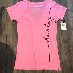 NWT Pink Hurley t-shirt